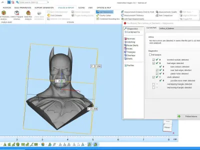 Batman gold statue Free 3D print model