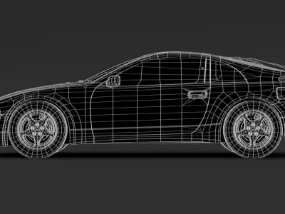 Nissan 300ZX Z32 Low-poly 3D model
