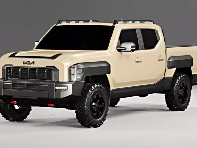 Kia Tasman Double Cab X-Pro 2025 3D model