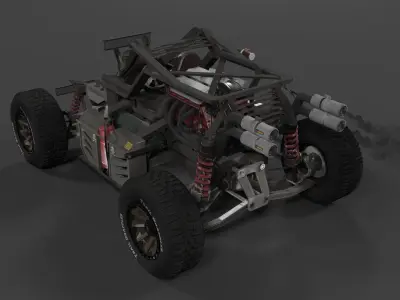 4x4 offroad UTV buggy 3D model