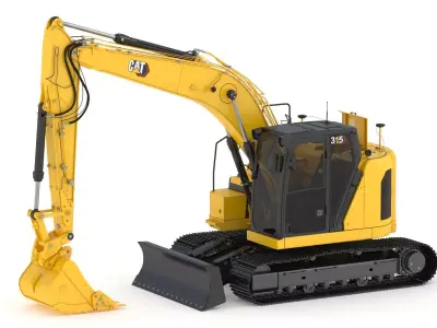 CAT 315 Excavator 3D model