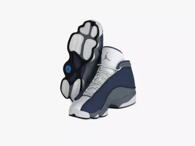 JORDAN 13 RETRO FLINT RAINBUSHOP Low-poly 3D model