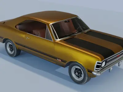 Chevrolet Opala 1972 Blend FBX OBJ Low-poly 3D model