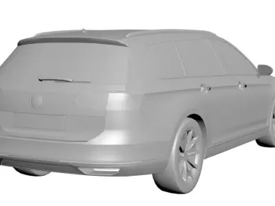 Comfortable family car  3D model