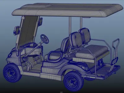GOLF-CART-ICON 40L 3D model
