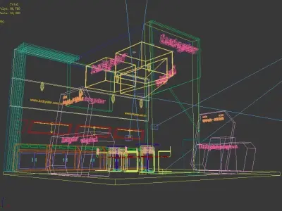 Booth - Area - 6X6-3DMAX2009-08 3D model