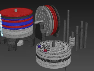 Modular Variable Magnetic Coupling - Concept 3D print model