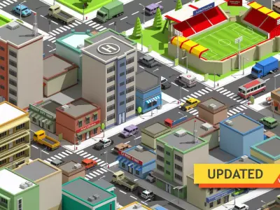 SimplePoly City - Low Poly Assets Low-poly 3D model