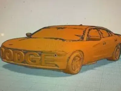 Dodge Charger Key Fob Cover 3D print model