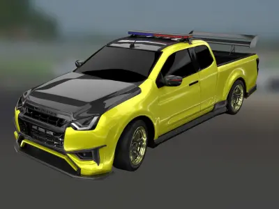 ISUZU D Max Space Cab Ddi Blue Power Gen2 Safety Car  3D model