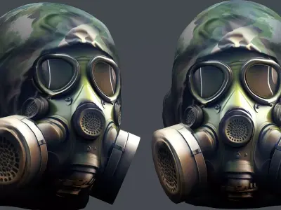 Helmet 3d model military combat Military Low-poly Low-poly 3D model 75