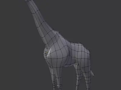 Low Poly Giraffe Low-poly 3D model