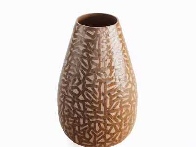 Porcelain Vase B 03 Low-poly 3D model