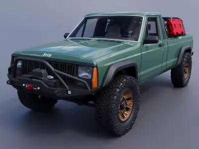 Jeep Comanche 1985 Custom 3D print model