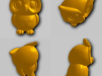 Owl - Kawaii Animals Collection 3D print model