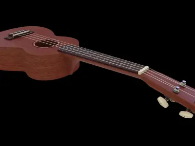 Ukulele Soprano  Free 3D model
