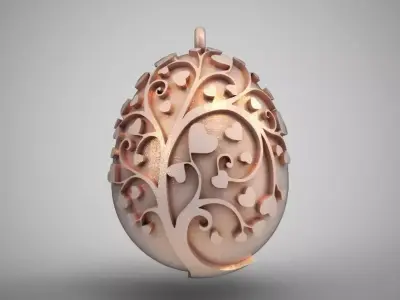 Egg Necklace 3D print model