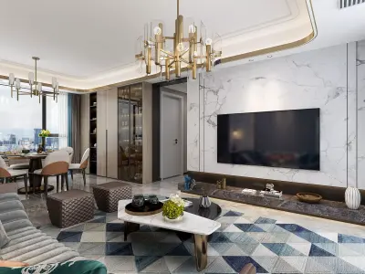 living room  Interior 3D model