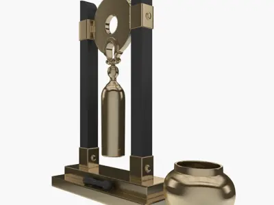 Decorative Bell Low-poly 3D model