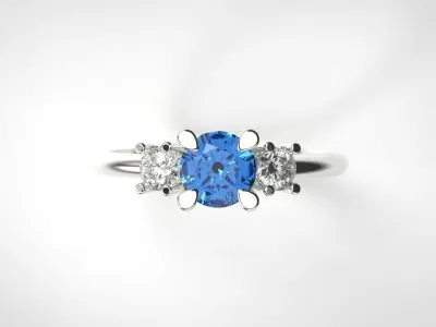 Trilogy ring 3D print model