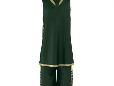 Basketball Full Jersey 3D model