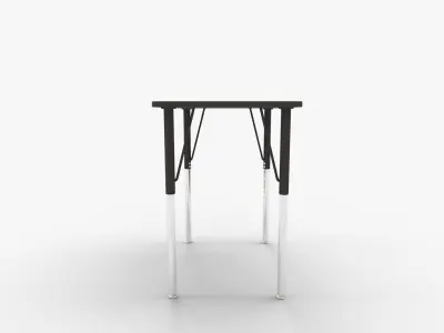 MooreCo Essentials Economy Rectangle Desk in Brown 3D model