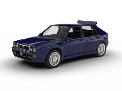 Lancia Delta HF Integrale Evoluzione 1 1987 3d model 3D model
