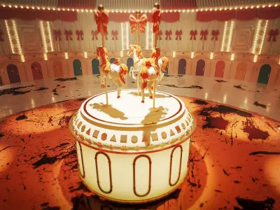 Squid Game Mingle Carousel Scene 3D Ultra-Detailed Blender 3D model