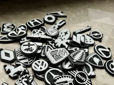 All Car Brands Keychains 3D print model