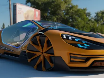 Concept Car 3D model by aminualiyu from CGTrader