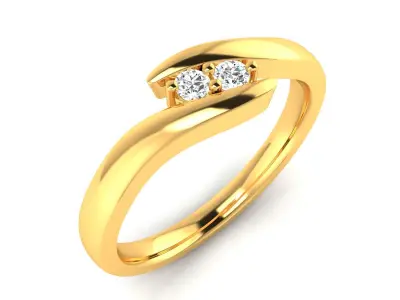 Band 3dm Render Details diamond ring gold 3D print model buy