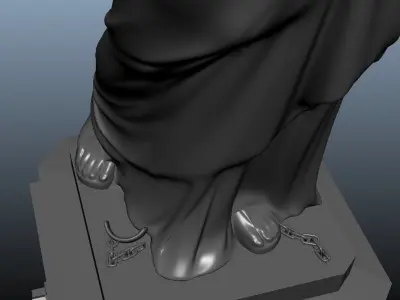 STATUE OF LIBERTY Low-poly 3D model