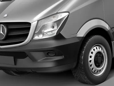 Mercedes-Benz Sprinter Pickup Long 2014 3D model