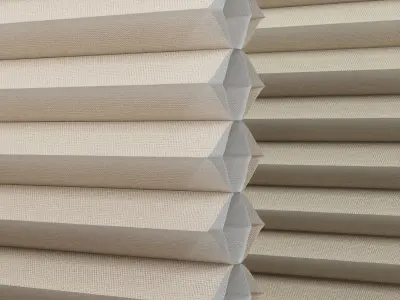 plated blind curtains set 001 Low-poly 3D model