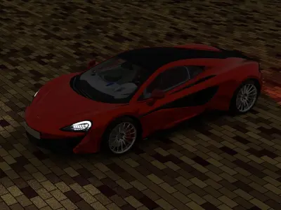 The McLaren 570S 3D model