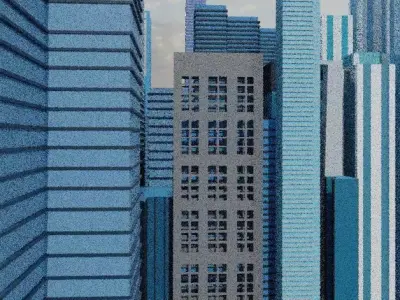 The futuristic city for a Avengers movie  3D model