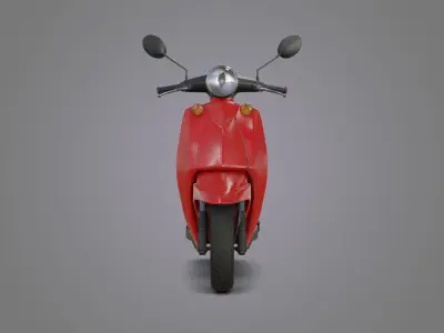 City Moto Scooter  Low-poly 3D model