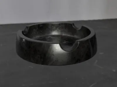 Ashtray and Matchbox 3D model