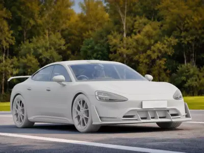 Xiaomi SU7 Ultra 2025  High Performance Electric Supercar PBR 3D model