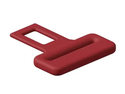 Plastic Car Seat Buckle 3D model
