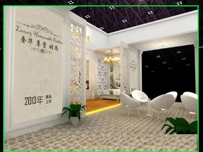 Booth - Area - 12X9-3DMAX2009-01 3D model