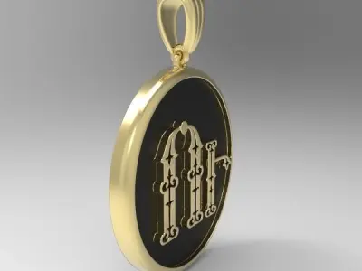 Decorative Letter U 3D print model