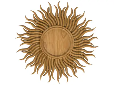Carved picture frame STL 3D model 77