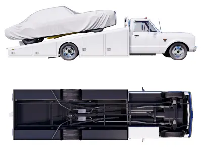 Chevrolet C30 1967 ramp truck 3D model