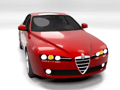 ALFA ROMEO 159 LOWPOLY Low-poly 3D model