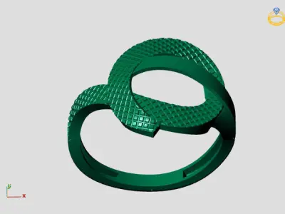 Women Plain Ring STL Models Womens Ring 3dmodels 3D print model 3D print model 57