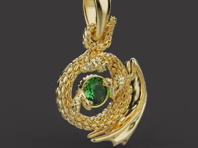 Dragon Pendant 53850 3D print model