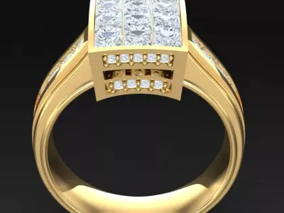 Luxury Men Rings Designs 6MR090 3D print model