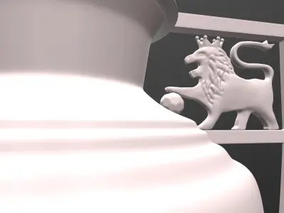 The Premier League Trophy 3D print model