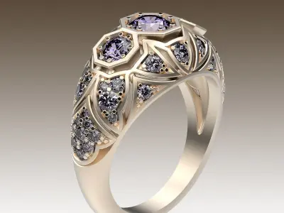 Ring Antique Style 3D print model